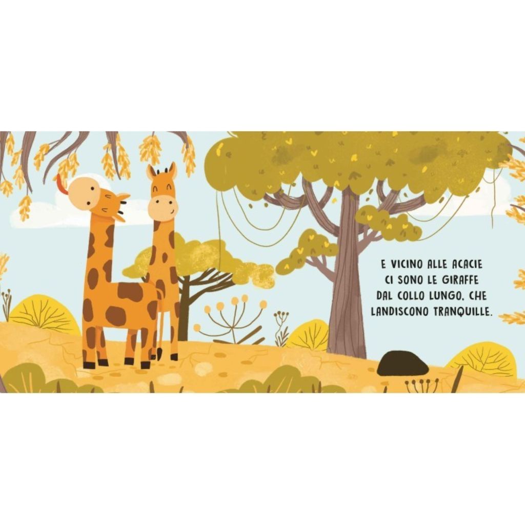 La Savana Animali Libro Per Bambini Sassi