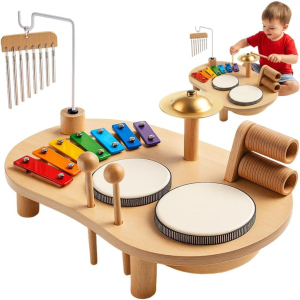 Tavolo Musicale In Legno