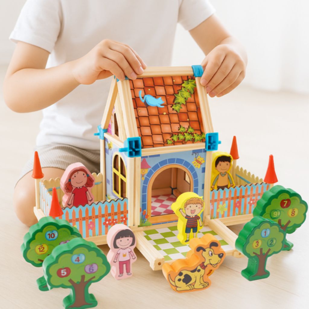 Costruzioni Case In Legno Giocattolo Per Bambini